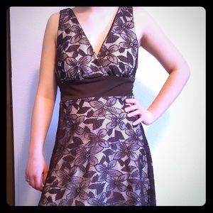 Brown lace dress